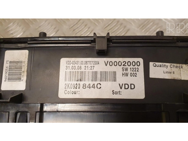 Панель приборов 2K0920844C Volkswagen Caddy