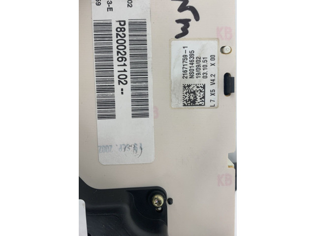 Спидометр (приборный щиток) 8200261093   Renault Clio II   