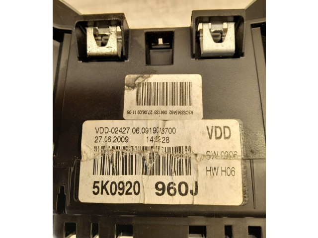 Přístrojová deska  Volkswagen Caddy 2014 3219792, 5K0920960J  