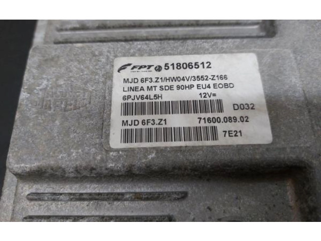 Блок управления двигателя 51806512, MJD6F3.Z1 Fiat Linea