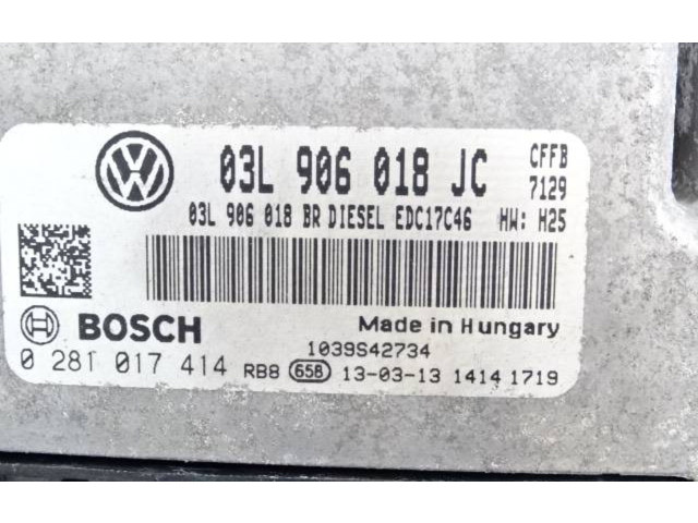 Блок управления двигателя 03L906018BR, 0281017414 Skoda Superb B6 (3T)