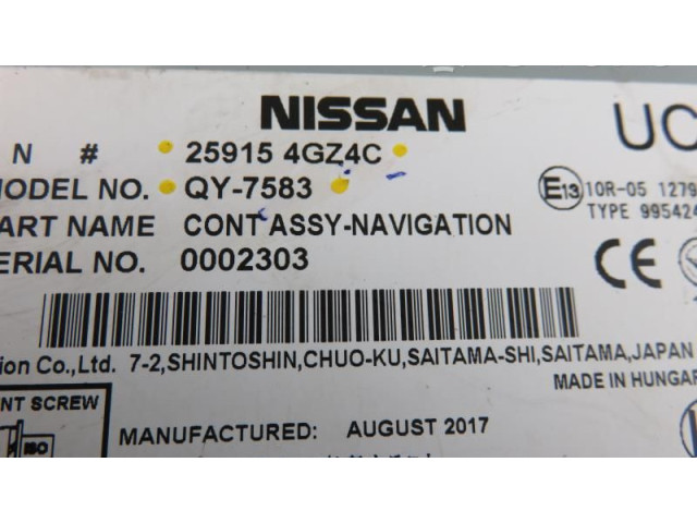 Блок управления QY7583, 259154GZ4C Infiniti Q30