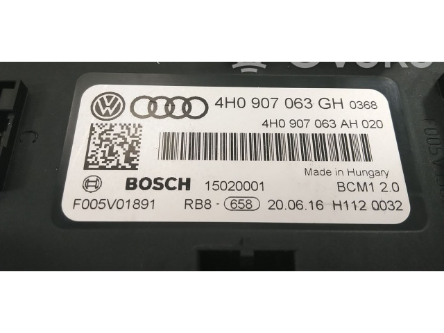 Модуль управления BSM 4H0907063GH, 4H0907063EB Audi A6 S6 C7 4G