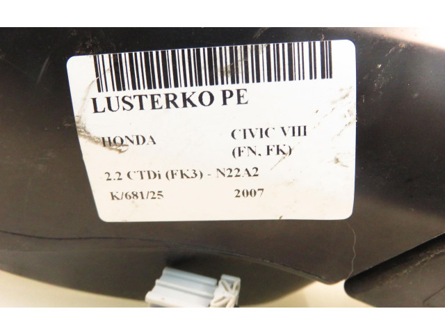 Zpětné zrcátko Honda Civic 2007 76200SMGG314M1, 76200SMGG314M1