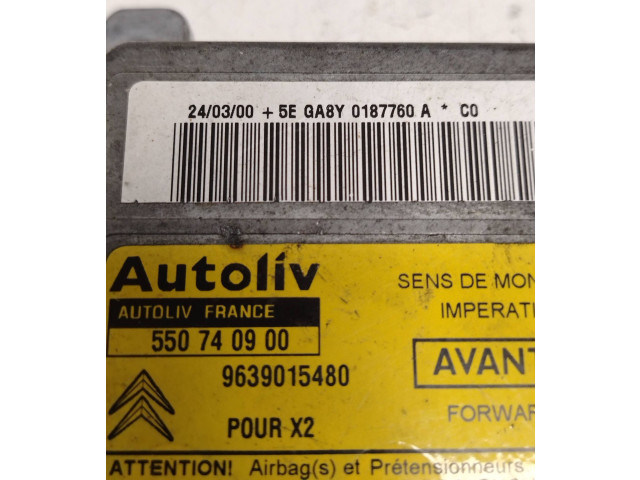 Блок подушек безопасности 550740900, 0187760A   Citroen Xantia