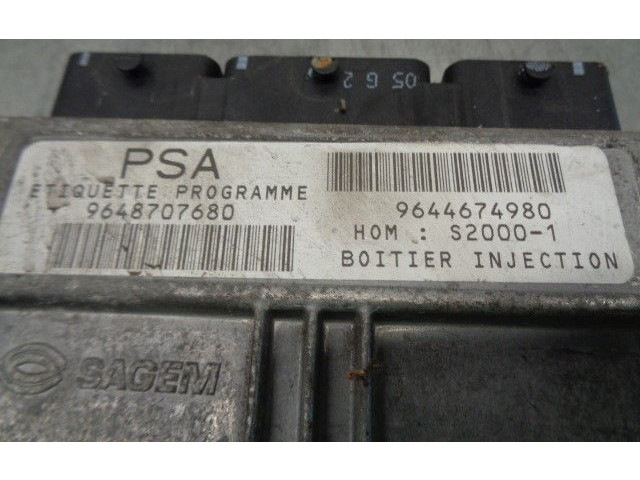 Řídící jednotka 9648707680, 9644674980 Citroen Xsara 2002