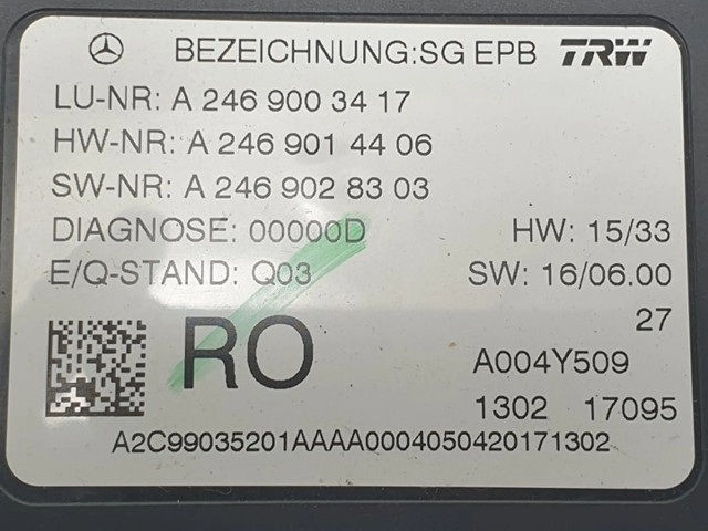 Блок управления A2469003417, A2469014406 Infiniti Q30