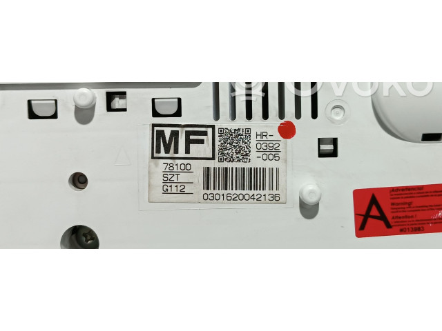 Панель приборов 78100SZTG112, 78100SZTE31 Honda CR-Z