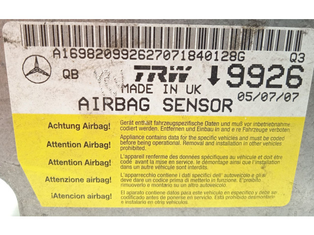 Блок подушек безопасности A1698209926, A1698204085 Mercedes-Benz A W169