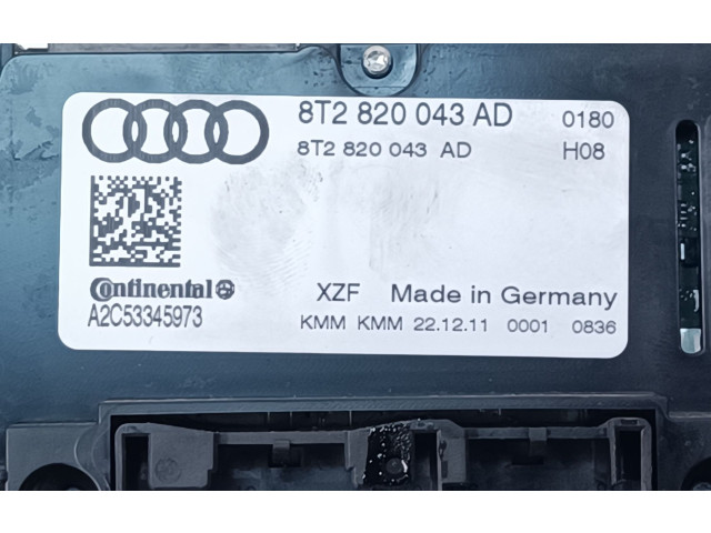 Блок управления климат-контролем 8T2820043AD   Audi Q5 SQ5