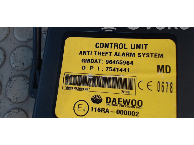 Генератор 96465964, 0000   Chevrolet Matiz      