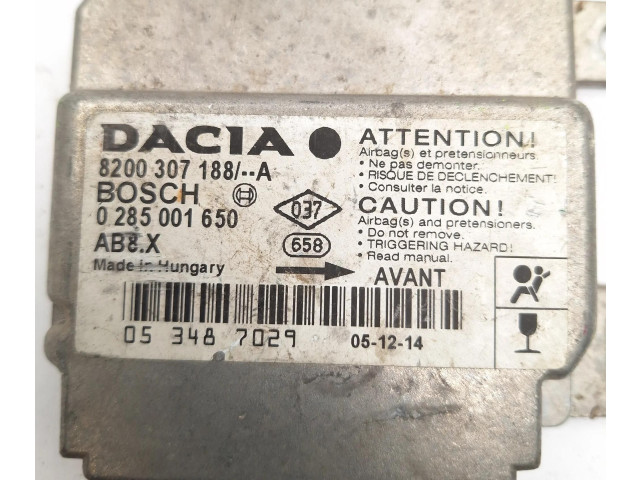 Блок подушек безопасности 8200307188A, 0285001650 Dacia Logan I