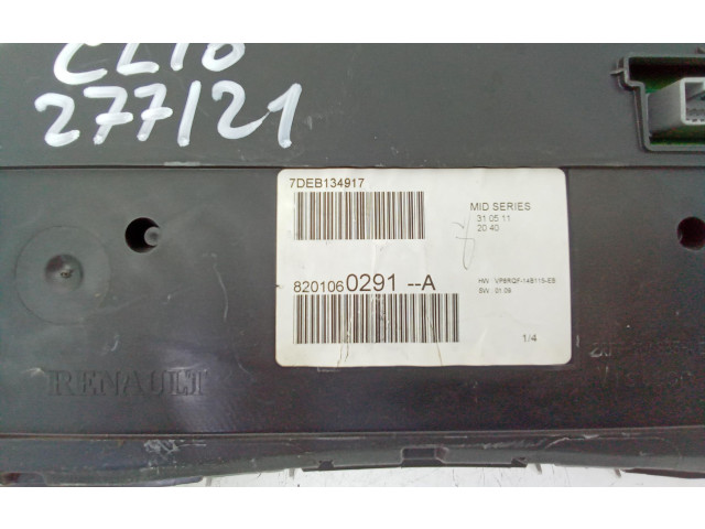 Панель приборов 8201060291, 8201060291   Renault Clio III       