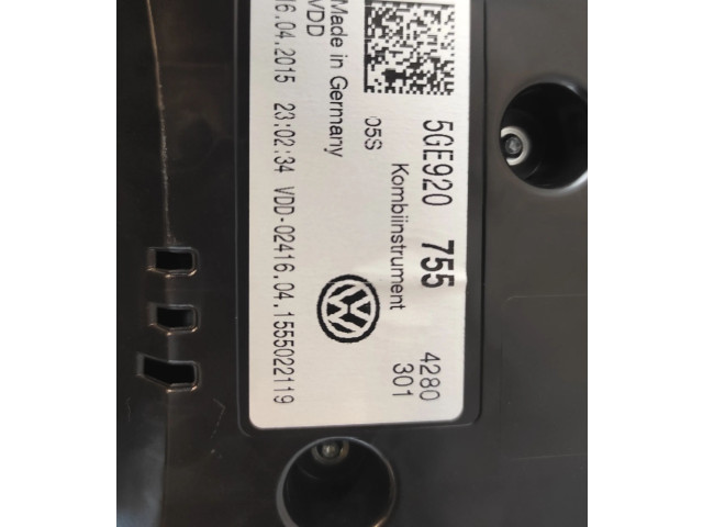 Панель приборов 5GE920755, 5GE920755 Volkswagen e-Golf