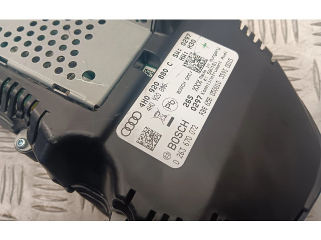 Přístrojová deska  Audi A8 S8 D4 4H 2011 4H0920880C  