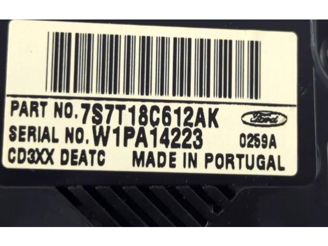 Блок управления климат-контролем 7S7T-18C612-AK Ford S-MAX