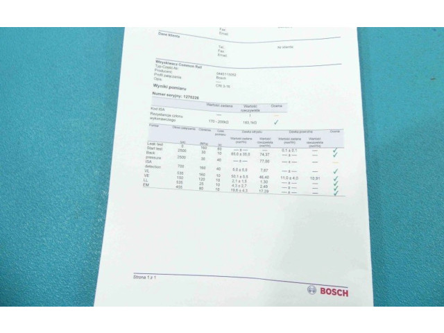 Vstřikovač 0445115052, IMPRK1270226   Audi Q7 4L     