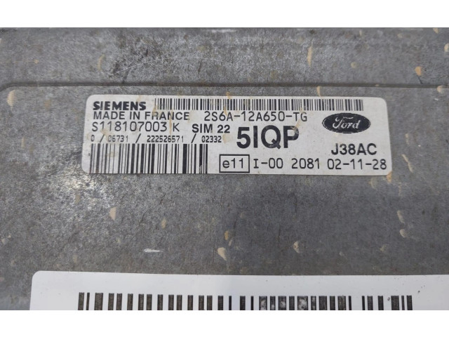 Блок управления двигателем Блок управления 2S6A12A650TG Ford Fusion