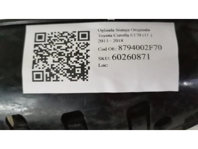 Zpětné zrcátko Toyota Corolla E160 E170 2015 8794002F70