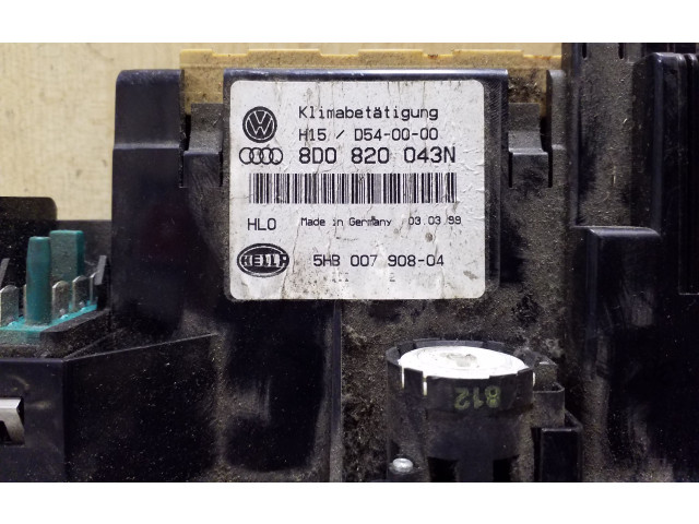 Блок управления климат-контролем 8D0820043N, 5HB00790804 Audi A4 S4 B5 8D