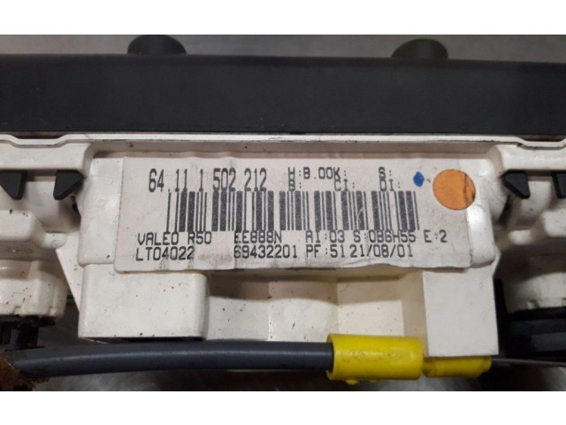 Блок управления климат-контролем 64111502212, 64111502212   Mini One  Cooper R50  53