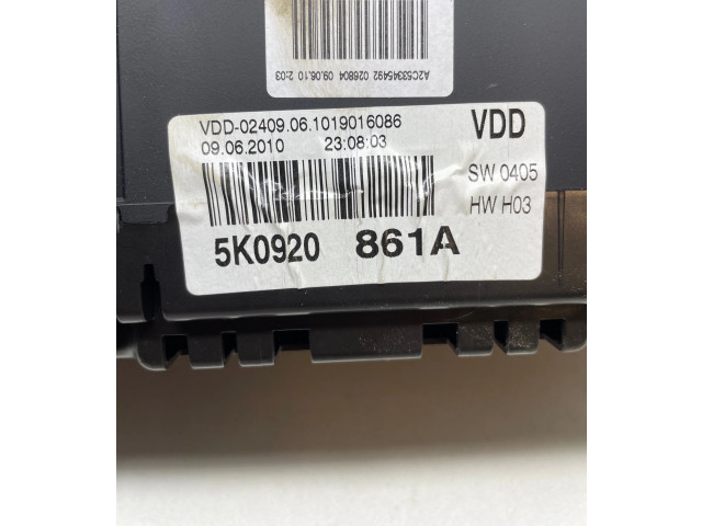 Панель приборов 5K0920861A, 1019016086 Volkswagen Golf VI