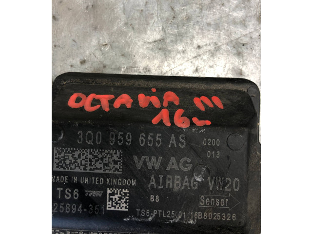 Блок подушек безопасности 3Q0959655AS Skoda Octavia Mk3 (5E)
