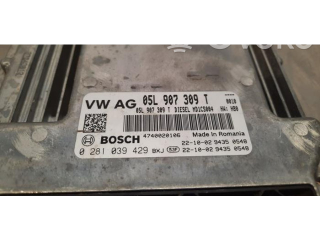 Блок управления двигателя 05L907309T   Volkswagen Touran III