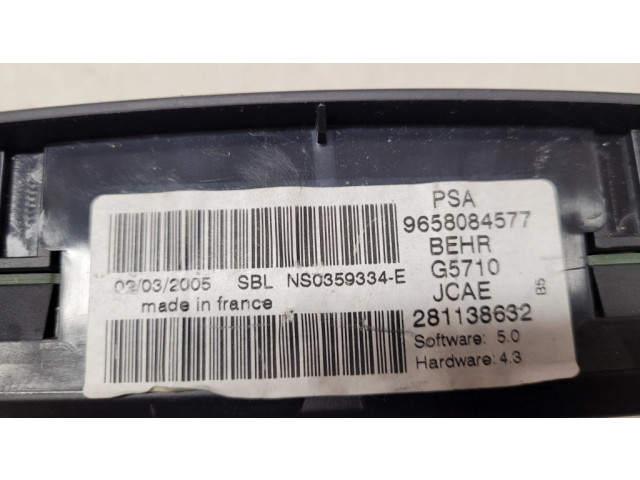 Блок управления климат-контролем 9658084577, 281138632   Citroen C4 I