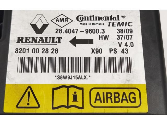 Блок подушек безопасности 8201002828, 2840479600 Dacia Sandero