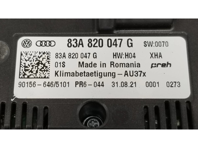 Блок управления климат-контролем 83A820047G Audi A1
