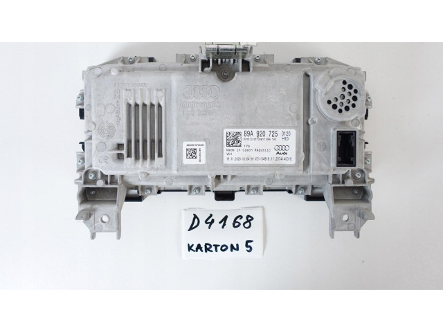 Спидометр (приборный щиток) LICZNIK VIRTUAL ZEGARY LCD AUDI Q4 E-TRON 89A 89A920725   Audi Q4 Sportback e-tron      