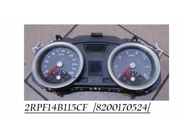 Přístrojová deska Renault Megane II 2004 8200170524, 2RPF14B115CF