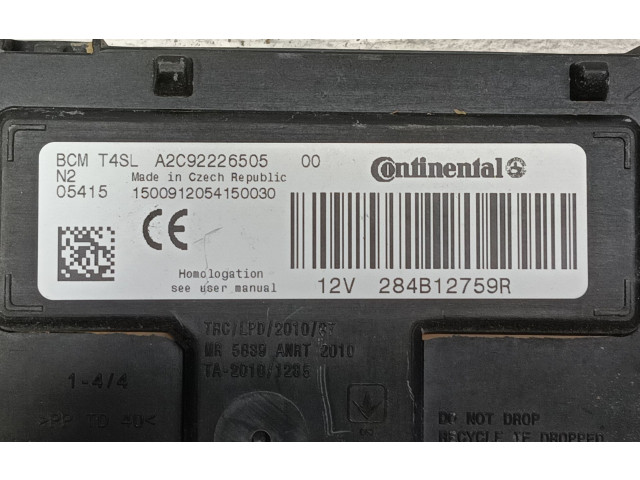 Блок управления 284B12759R, A2C92226505 Dacia Sandero