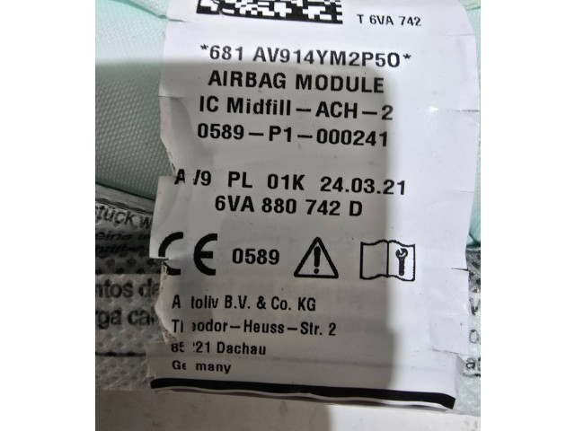 Боковая подушка безопасности 6VA880742D, 0589P1000241   Skoda Fabia Mk4 (6VA)