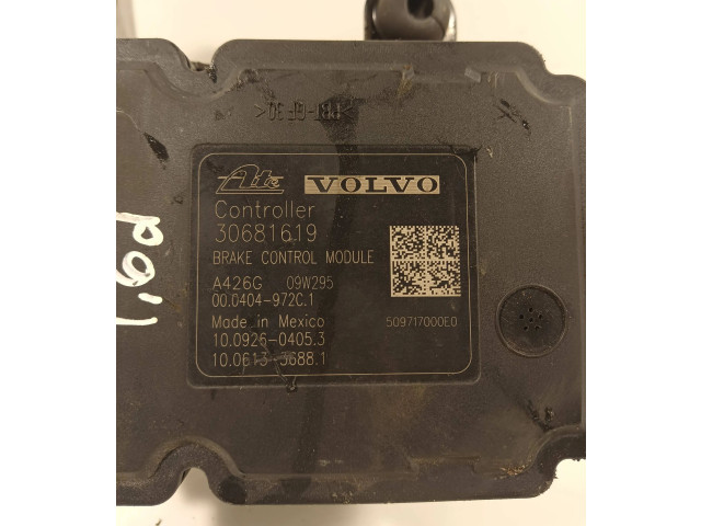 Блок АБС 30681619, 000404972C1   Volvo  V70  2008 - 2013 года
