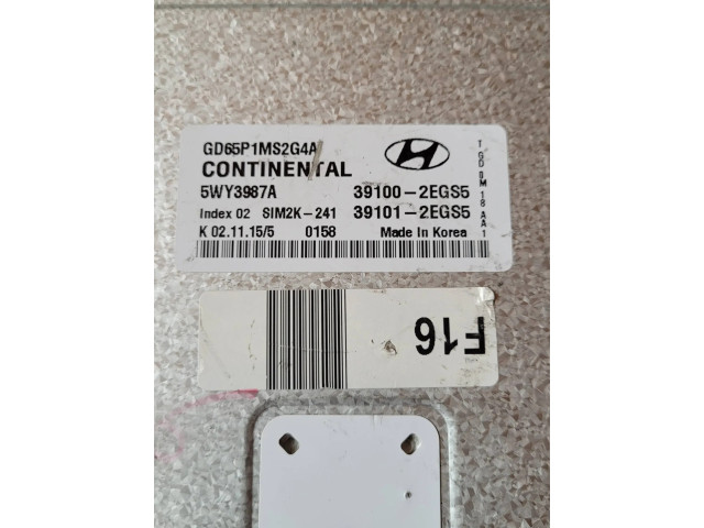 Řídící jednotka 391012EG35, 5WY3987A Hyundai i30 2015