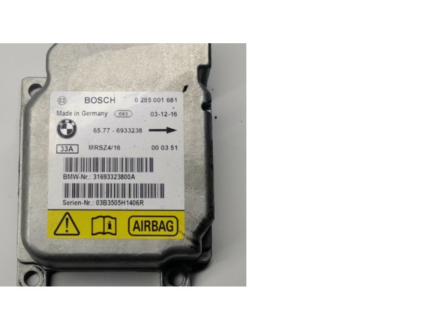 Блок подушек безопасности 6933238, 0285001681 BMW 3 E46