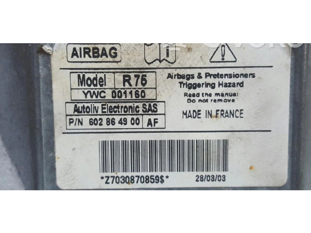 Блок подушек безопасности YWC001160, YWC001160   MG ZR