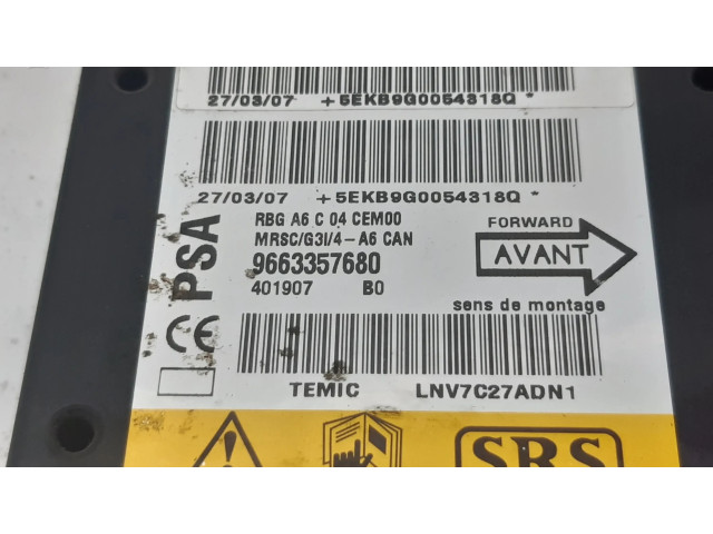 Блок подушек безопасности 9663357680   Citroen C2