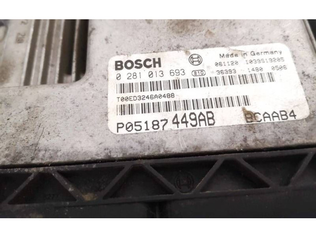 Řídící jednotka p05187449ab, 0281013693   Dodge Caliber 2007