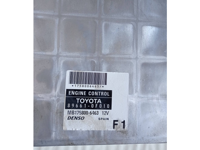 Блок управления двигателя 1758006463, 896610F010   Toyota Corolla Verso E121