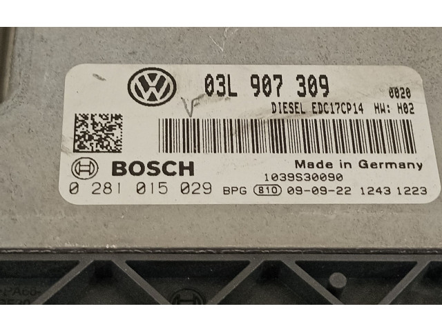 Řídící jednotka 03L907309, 0281015029 Volkswagen Passat Alltrack 2009