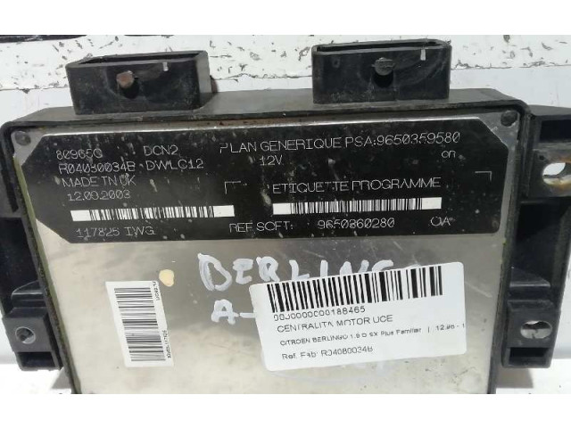 Řídící jednotka R04080034B, 9650360280 Citroen Berlingo 2003