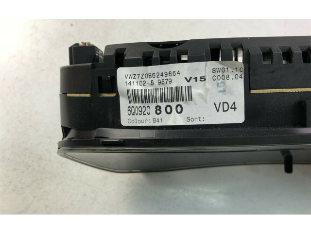 Přístrojová deska Volkswagen Polo IV 9N3 2012 6Q0920800, K3286