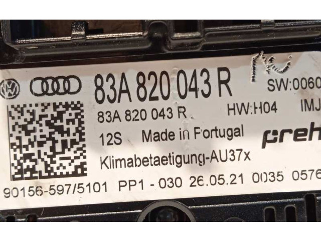 Блок управления климат-контролем 83A820043R, 83A820043RIMJ   Audi A1
