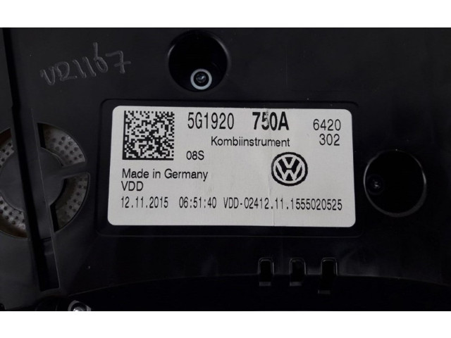 Панель приборов 5G1920750A, 5G1920750A Volkswagen Golf VII