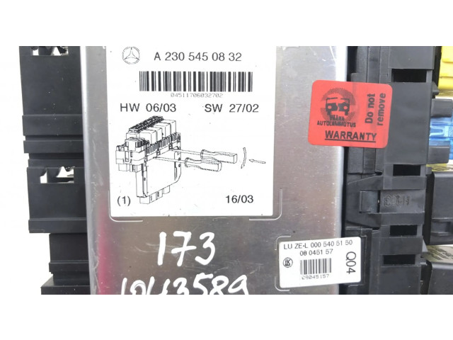 Pojistková skříňka 05045117, A2305454632 Mercedes-Benz SL R230 2003