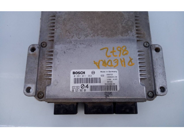 Блок управления двигателя 0281011363, 9652590280 Lancia Phedra