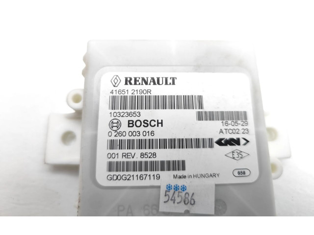 Блок управления 416512190R, 0260003016 Dacia Duster